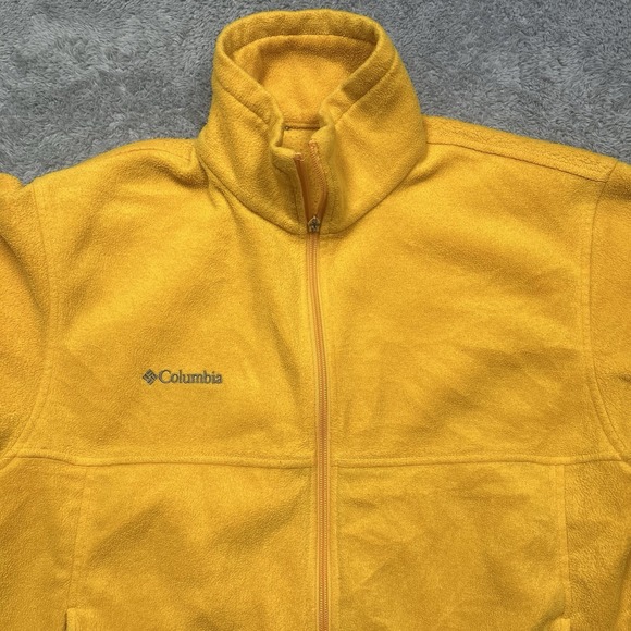 Columbia Steens Mountain 2.0 Jacket Mens XL Yellow Full Zip *MISSING ZIPPER PULL - Picture 4 of 16